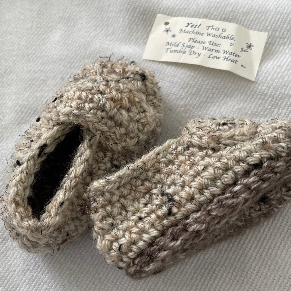 Handmade Booties for Baby Boy or Girl Knitted